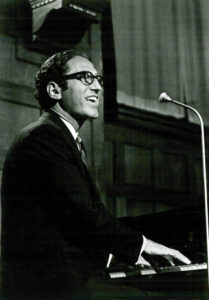 Tom Lehrer performing in Copenhagen, 1967